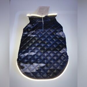Oliver Thomas Reflective Small Blue Camouflage Camo Dog Jacket Coat